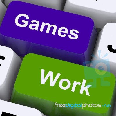 Games And Work Keys Stock Image