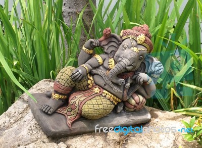 Ganesha Hindu God Stock Photo