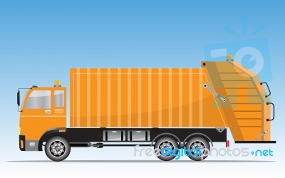 Garbage Truck  Illustration Stock Image