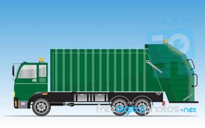 Garbage Truck  Illustration Stock Image