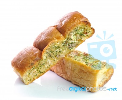 Garlic And Herb Bread Stock Photo