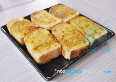 Garlic Bread Stock Photo