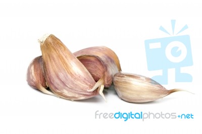 Garlic Cloves Stock Photo