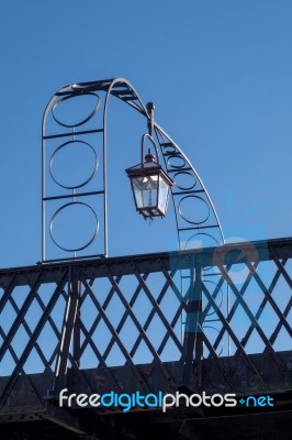 Gas Lamp At Sheffield Park Station Stock Photo