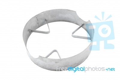 Gas Oven Ring Shield On White Background Stock Photo