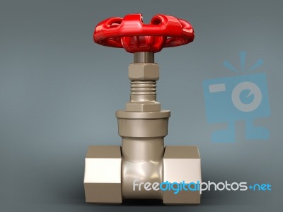 Gate Valve Stock Image