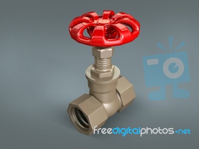 Gate Valve Stock Image