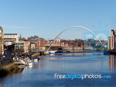 Gateshead, Tyne And Wear/uk - January 20 : View Of The Millenniu… Stock Photo