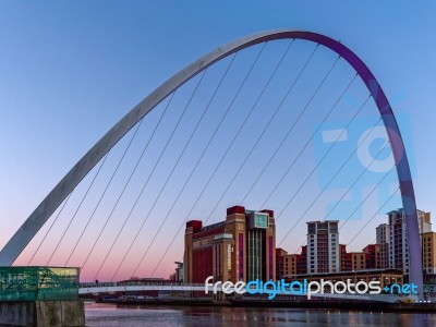 Gateshead, Tyne And Wear/uk - January 20 : View Of The Millenniu… Stock Photo