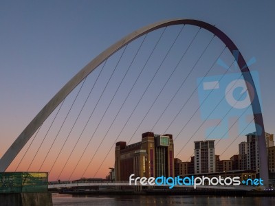 Gateshead, Tyne And Wear/uk - January 20 : View Of The Millenniu… Stock Photo