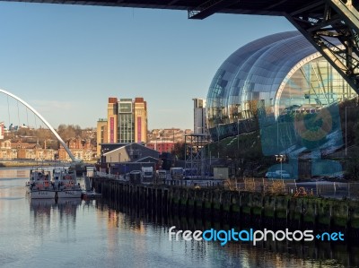 Gateshead, Tyne And Wear/uk - January 20 : View Of The Sage Buil… Stock Photo