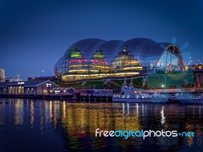 Gateshead, Tyne And Wear/uk - January 20 : View Of The Sage Buil… Stock Photo