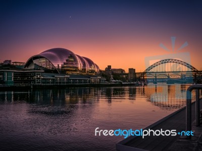 Gateshead, Tyne And Wear/uk - January 20 : View Of The Sage Buil… Stock Photo