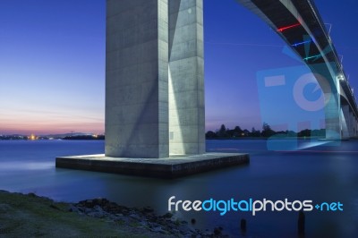 Gateway Bridge Motorway In Brisbane Stock Photo