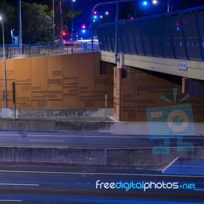 Gateway Bridge Motorway In Brisbane Stock Photo