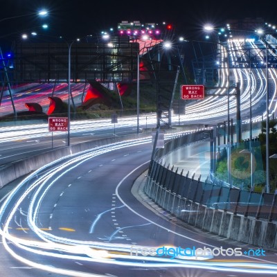 Gateway Bridge Motorway In Brisbane Stock Photo