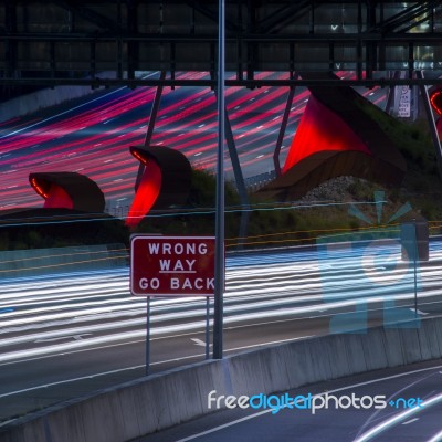 Gateway Bridge Motorway In Brisbane Stock Photo