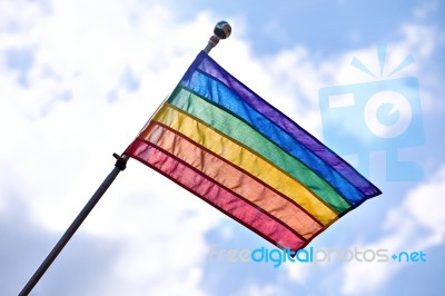 Gay Pride Flag Stock Photo