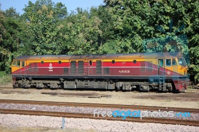 Ge Diesel Locomotive Stock Photo