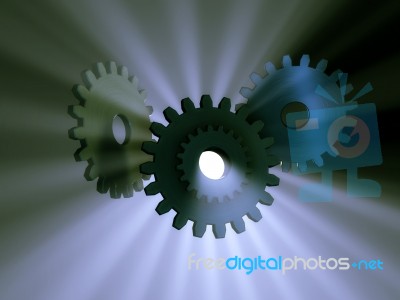 Gear Glow Stock Image