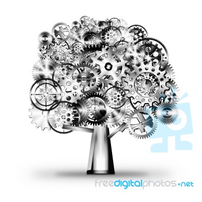 Gear Tree Stock Image