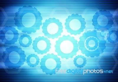 Gears Futuristic Background Stock Image