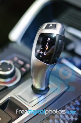 Gearstick Of Bmw Stock Photo