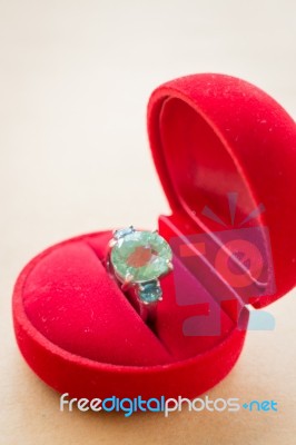 Gem Stone Fine Jewellery Ring Stock Photo