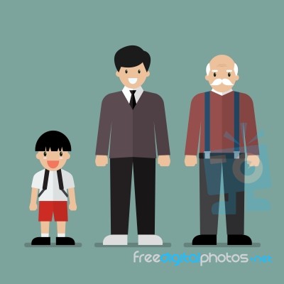 Generation Of Men Stock Image