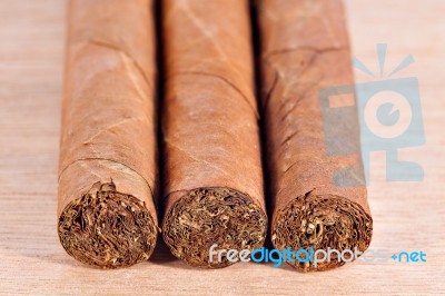 Genuine Cuban Cigars Stock Photo