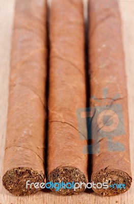 Genuine Cuban Cigars Stock Photo