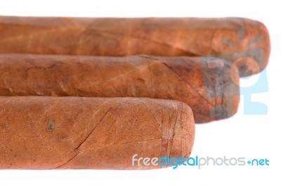 Genuine Cuban Cigars Stock Photo