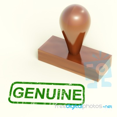 Genuine Rubber Stamp Stock Image