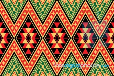 Geometric Ethnic Pattern  Stock Image