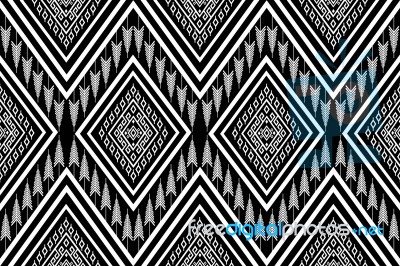 Geometric Ethnic Pattern  Design For Background Or Wallpaper Stock Image