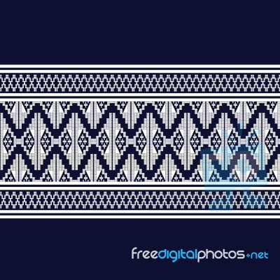 Geometric Ethnic Pattern  Design For Background Or Wallpaper Stock Image