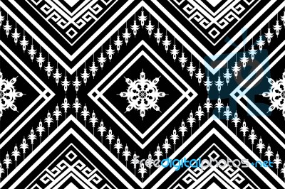 Geometric Ethnic Pattern  Design For Background Or Wallpaper Stock Image