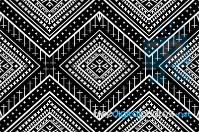 Geometric Ethnic Pattern  Design For Background Or Wallpaper Stock Image