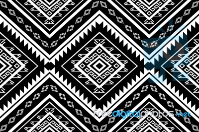 Geometric Ethnic Pattern  Design For Background Or Wallpaper Stock Image