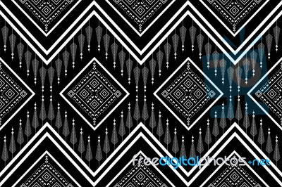 Geometric Ethnic Pattern  Design For Background Or Wallpaper Stock Image