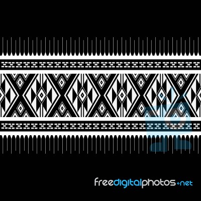 Geometric Ethnic Pattern  Design For Background Or Wallpaper Stock Image