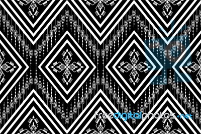 Geometric Ethnic Pattern  Design For Background Or Wallpaper Stock Image