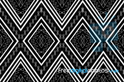 Geometric Ethnic Pattern  Design For Background Or Wallpaper Stock Image