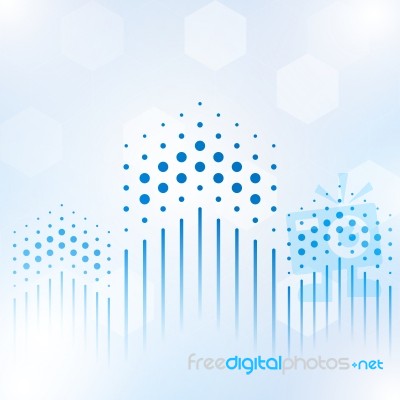 Geometric Network Abstract Background With Connected Line Stock Image