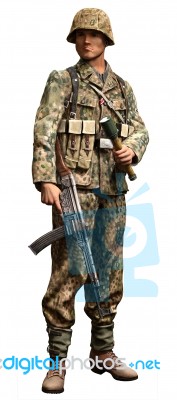 German Ss Infantry Stock Image