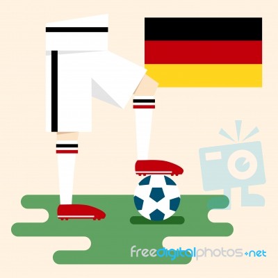 Germany National Soccer Kits Stock Image