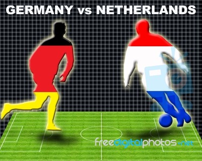 Germany Vs Netherlands Stock Image