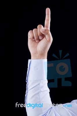 Gesture Number One Stock Photo