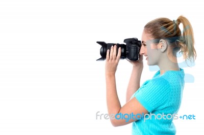 Get Ready For A Snapshot ! Stock Photo