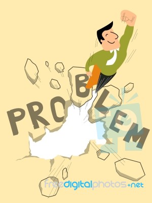 Get Through Problem Stock Image